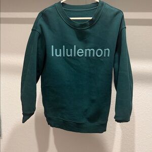 lululemon athletica Teal Crew Neck Sweater